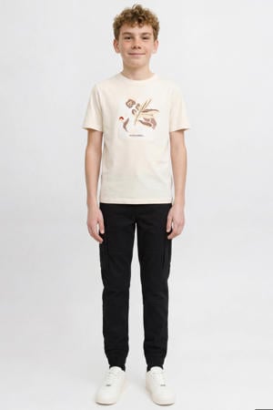 regular casual broek zwart