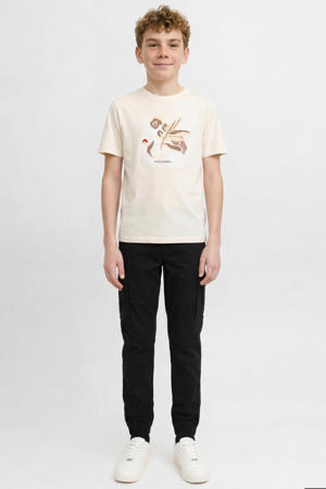 regular casual broek zwart