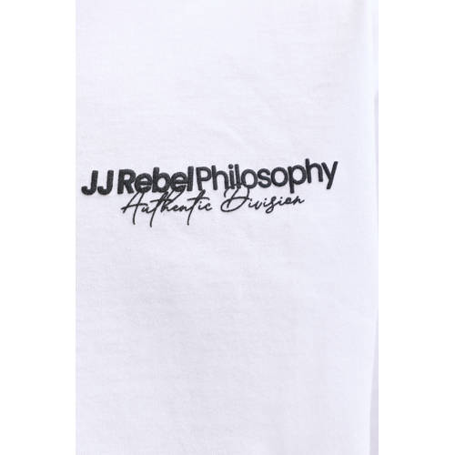 JJ REBEL JUNIOR T-shirt wit Jongens Katoen Ronde hals Tekst - maat 140 afbeelding