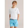 WE Fashion zwemshort turquoise/lichtblauw