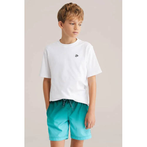 WE Fashion zwemshort turquoise Blauw Jongens Polyester Effen - maat 158/164 afbeelding