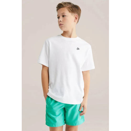 WE Fashion zwemshort groen Jongens Polyester Effen - maat 98/104 afbeelding