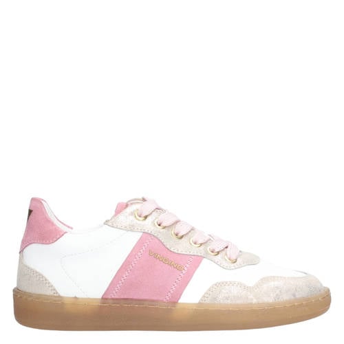 Vingino leren sneakers wit/roze Meisjes Leer - maat 38 afbeelding