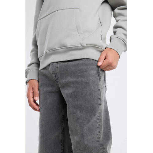 America Today straight leg grey denim Jeans Grijs Effen - maat 158/164 afbeelding