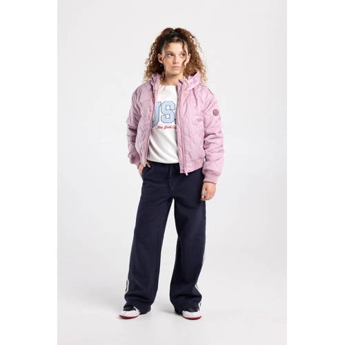 America Today bomberjack lichtroze Jas Meisjes Polyester Capuchon Effen - maat 170/176 afbeelding