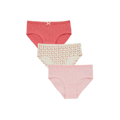 WE Fashion Set met slipjes roze Meisjes Stretchkatoen All over print - maat 146/152 afbeelding