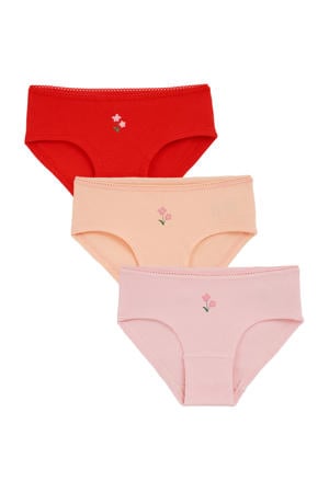 slip - rood/roze (set van 3)