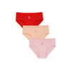 WE Fashion slip - rood/roze (set van 3)