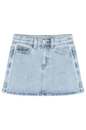denim spijkerrok blauw