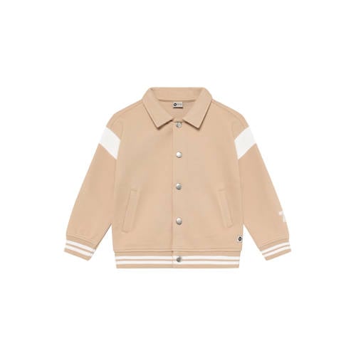 Daily7 sweatvest zand Beige Meerkleurig - maat 128 afbeelding