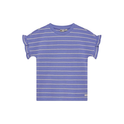 Daily7 gestreepte T-shirt blauw Meisjes Katoen Ronde hals Streep - maat 104 afbeelding