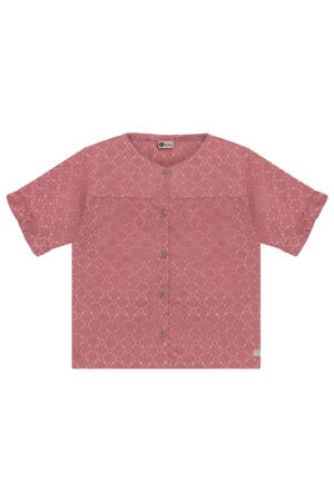 blouse roze broderie