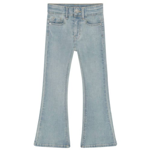 Daily7 flared jeans light blue denim Blauw Meisjes Stretchdenim Effen