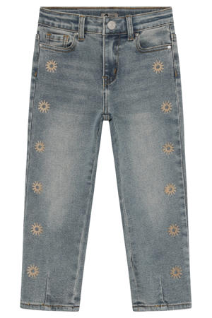 mom jeans medium blue denim