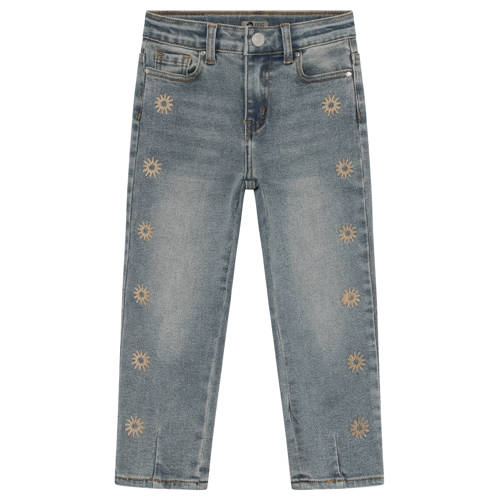 Daily7 mom jeans medium blue denim Blauw Meisjes Stretchdenim All over print - maat 116 afbeelding