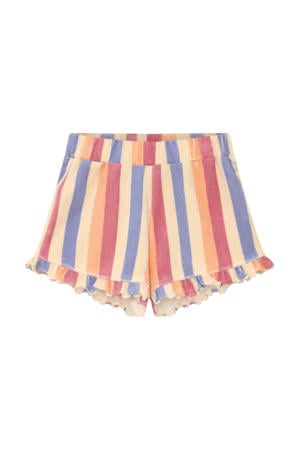 straight regular waist gestreepte casual short roze