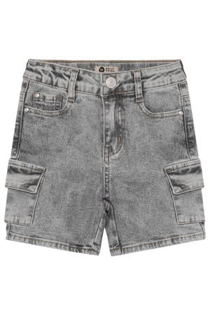 denim regular waist short grey denim