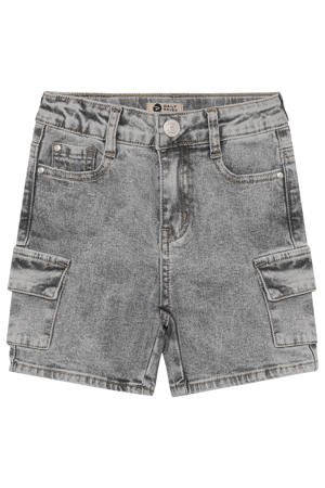 denim regular waist short grey denim