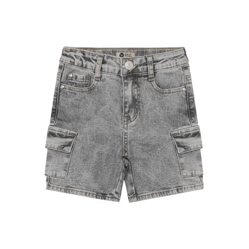 Daily7 denim regular waist short grey denim Korte broek Grijs Jongens Stretchdenim - maat 128 afbeelding