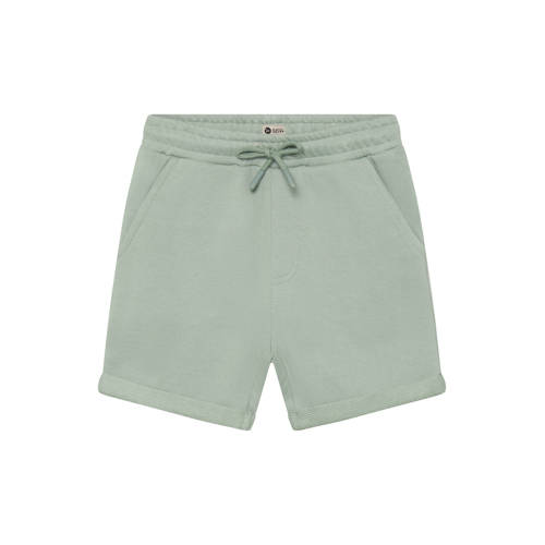 Daily7 regular waist sweatshort lichtgroen met textuur Korte broek Effen - maat 104 afbeelding
