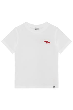 T-shirt met backprint wit