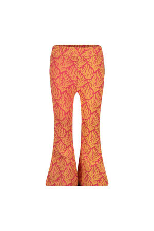 flared broek Lazy Lagoon fuchsia/oranje
