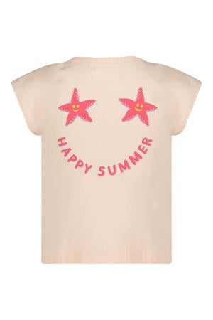 T-shirt Lazy Lagoon lichtroze