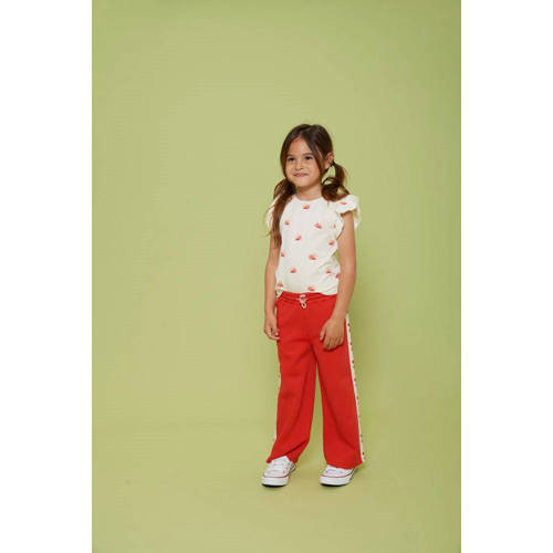 Jubel wide leg broek Salsa Sunset rood Meisjes Polyester Effen - maat 140 afbeelding