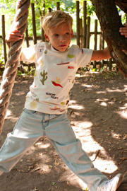 thumbnail: Sturdy T-shirt Desert Fiesta ecru/groen/geel