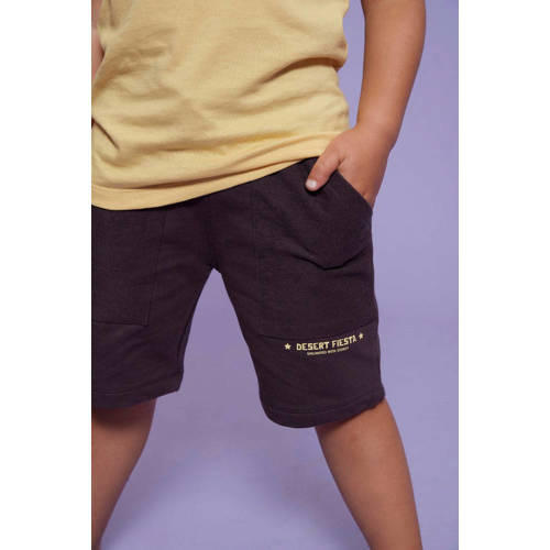 Sturdy sweatshort Desert Fiesta donkerbruin Korte broek Jongens Katoen - maat 128 afbeelding