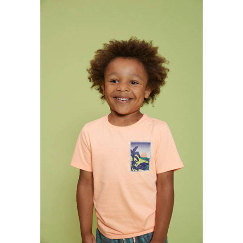 Sturdy T-shirt Lagoon Legends neon oranje Jongens Polyester-katoen Ronde hals - maat 140 afbeelding