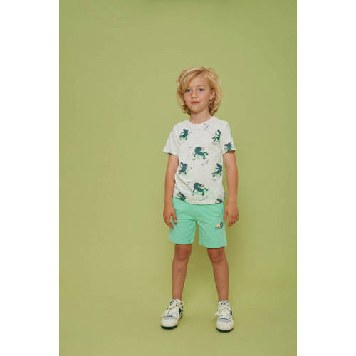 Sturdy short Lagoon Legends groen Korte broek Jongens Stretchkatoen Printopdruk - maat 140 afbeelding
