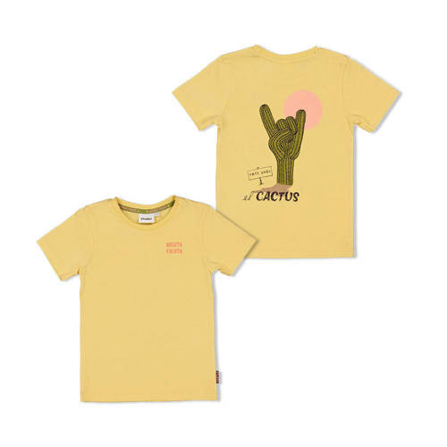 Sturdy T-shirt Desert Fiesta geel Jongens Katoen Ronde hals Backprint - maat 116 afbeelding