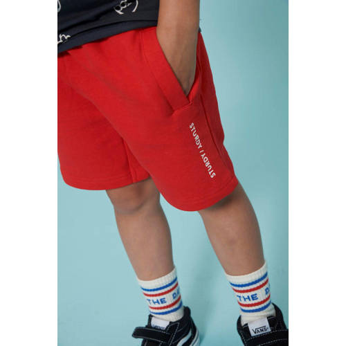 Sturdy sokken Run the Day ecru/blauw/rood Jongens Katoen Streep - maat 116/122 afbeelding