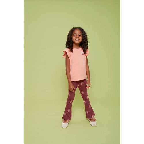 Jubel flared broek Salsa Sunset donkerrood Meisjes Katoen All over print - maat 116 afbeelding