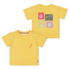 Jubel T-shirt met backprint Lazy Lagoon geel