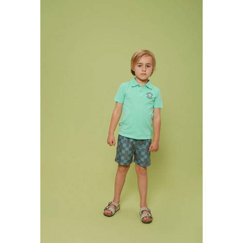 Sturdy polo Lagoon Legends groen Jongens Katoen Polokraag Printopdruk - maat 128 afbeelding