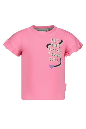 T-shirt Rolling into Spring roze