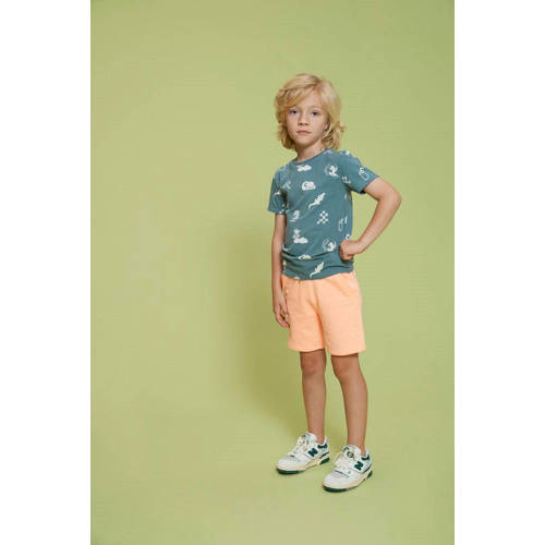 Sturdy T-shirt Lagoon Legends petrol Blauw Jongens Katoen Ronde hals All over print - maat 122 afbeelding