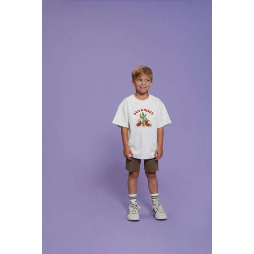 Sturdy T-shirt Desert Fiesta ecru Jongens Katoen Ronde hals Printopdruk - maat 140 afbeelding