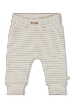 regular waist gestreepte sweatpants Elephant mintgroen