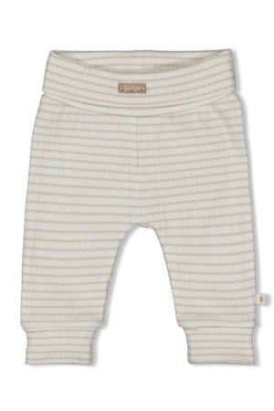 regular waist gestreepte sweatpants Elephant mintgroen