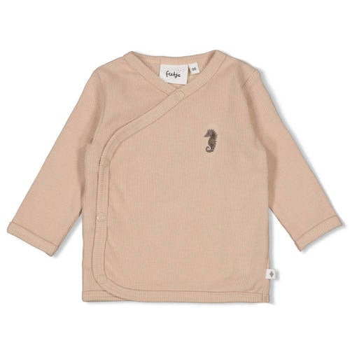 Feetje overslag longsleeve Sea Sweeties zand Beige Jongens/Meisjes Katoen Overslagkraag - maat 44 afbeelding
