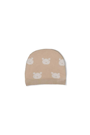 muts The Knits zand/wit