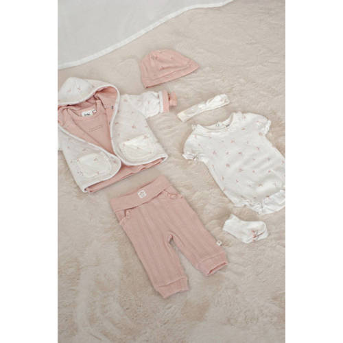 Feetje longsleeve Delicate Flower lichtroze Meisjes Katoen Ronde hals Tekst - maat 62 afbeelding