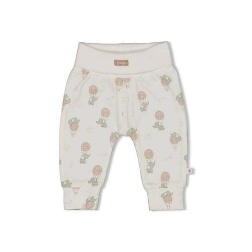 Feetje regular waist babybroek ecru Jongens/Meisjes Katoen All over print - maat 68 afbeelding