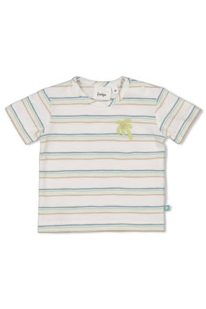 T-shirt You Croc my World ecru/blauw