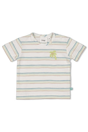 T-shirt You Croc my World ecru/blauw