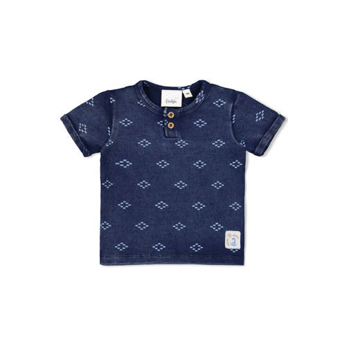 Feetje T-shirt Sssiesta marineblauw Jongens Katoen All over print - maat 92 afbeelding