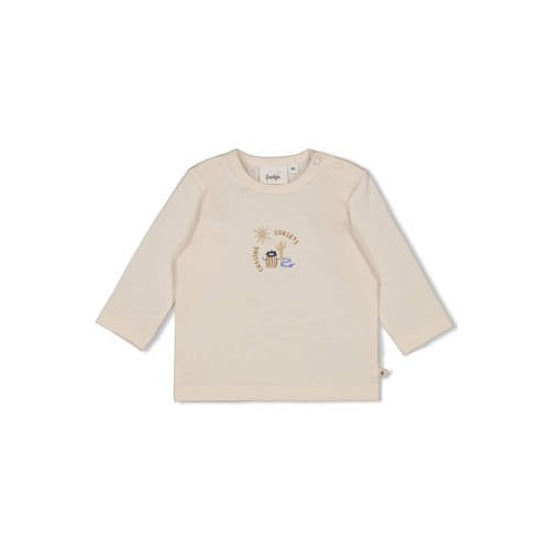 Feetje longsleeve Sssiesta ecru Jongens Katoen Ronde hals Printopdruk - maat 56 afbeelding